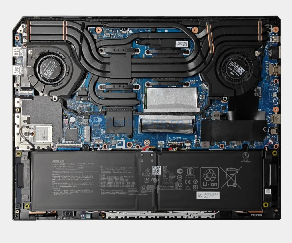 Asus TUF Gaming F16 FX608 internal picture